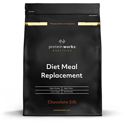 Afbeelding van Dieet Maaltijdvervanging Shake Chocolate Silk Voedingsstofdichte Complete Maaltijd Immuniteit Bevorderende Vitaminen, Betaalbaar Gezond En Snel Protein Works 2kg