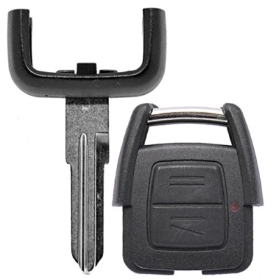 Afbeelding van Auto sleutel afstandsbediening 1x behuizing 2 knoppen + leeg HU46 compatibel met Opel