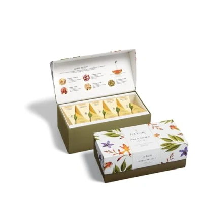 Afbeelding van Tea Forte presentatiedoos theemonster cadeauset, 20 verschillende soorten handgemaakte piramide thee eizakjes (kruidenretraite)
