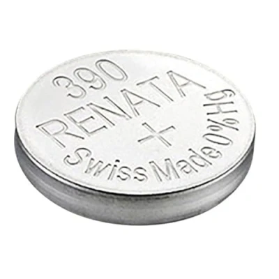 Afbeelding van Renata Enkele batterij voor horloges, Zwitsers product, 390 of SR1130SW AG10, 1,5V 1x390 SR 1130 SW Silver