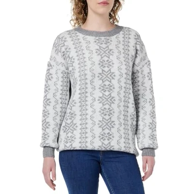 Afbeelding van blonda Gebreide damestrui 15425014 BL01, grijs wit, XS/S, grijs/wit, XS/S