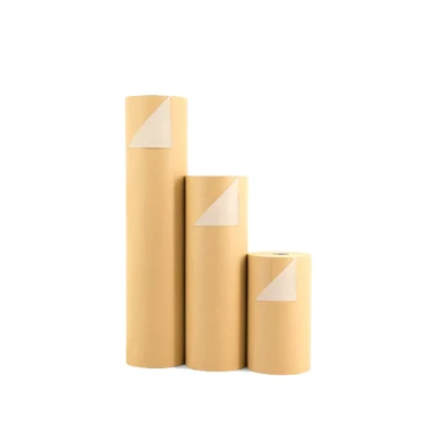 Afbeelding van Cadeaupapier Duo Bruin Kraft Wit 30 cm x 200 m per rol van meter