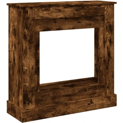 Afbeelding van vidaXL Haardombouw 90x30x90 cm bewerkt hout gerookt eikenkleurig