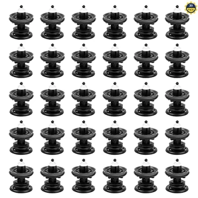 Afbeelding van 30 stuks auto binnendeur kaarten bekledingsclips, bevestigingsclips voor autopaneel, duurzame kunststof, bumperbevestigingsclips binnendeurbekleding van kofferbak, zwart