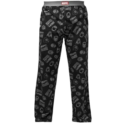 Afbeelding van Recovered MARVEL Pyjama Avengers Faces Lounge Broek Volwassene, M 100% Katoen Wear, Nachtkleding, PJ&#039;s, PJ Bottoms Officieel gelicentieerd, Veelkleurig