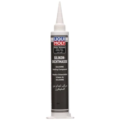 Afbeelding van LIQUI MOLY Siliconen afdichtmassa zwart 80 ml Lichaamsbescherming Dichtstoff Bescherming onder het geval SKU: 6177