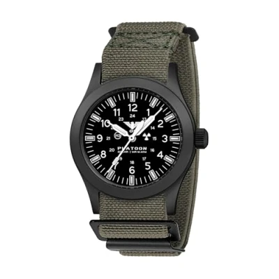 Afbeelding van KHS KHS.PLABSSF.DFSGO Polshorloge Heren PLATOON Black Steel Solar