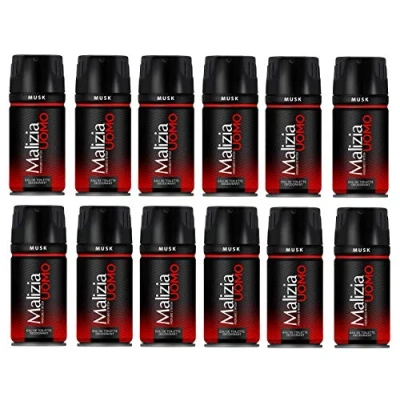 Afbeelding van MALIZIA set 12 mannen deodorant MUSK 150 ml. Verzorging van het lichaam.
