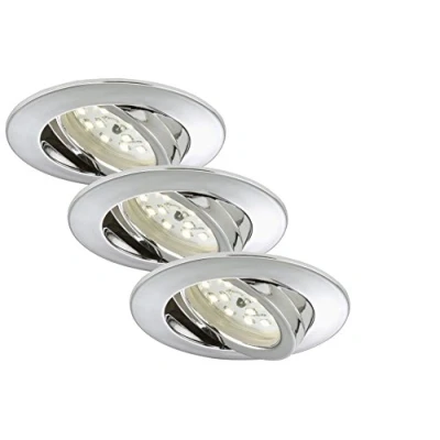 Afbeelding van Briloner Leuchten LED inbouwlamp, inbouwspot, spot &amp; inbouwspot 230 V spots, plafondspot, lampen woonkamer, plafondinbouwverlichting, inbouwspotset, draaibaar, rond