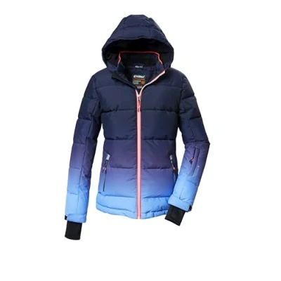 Afbeelding van killtec meisjes SKI jack/gewatteerd jack met capuchon en sneeuwvanger KSW 330 GRLS QLTD JCKT, lavendel, 128, 42469 000