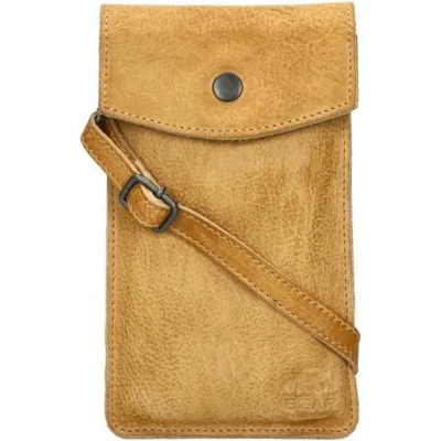 Afbeelding van Bear Design Telefoontasjes Calisto Pelle Leer geel