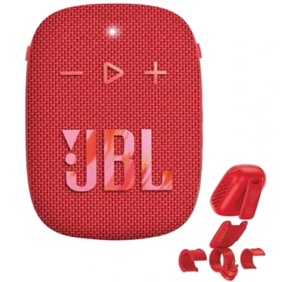Afbeelding van JBL Wind 3S Draagbare Mini Bluetooth Speaker Waterdicht met gratis Handlebar mount Rood