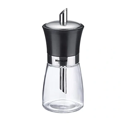 Afbeelding van Westmark suikerstrooier, inhoudscapaciteit: 190 ml, glas/roestvrij staal/kunststof, Blacky, transparant/zwart/zilver, 63592260