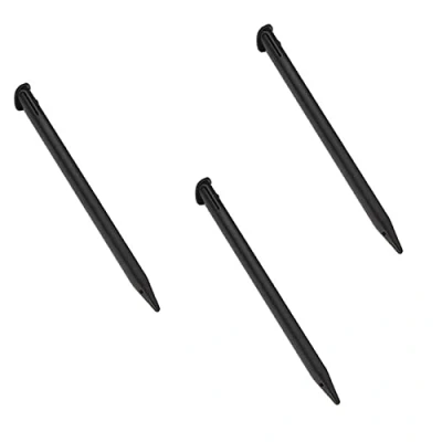 Afbeelding van XHBTS 3 stuks kunststof reserve touchscreen stylus pen, compatibel met Nintendo New 3DS XL, LL (zwart)