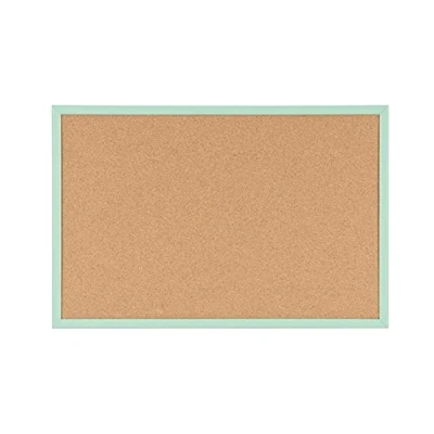 Afbeelding van Bi Office Kurkbord, frame van hout, pastelgroen, MDF, 80 x 60 cm