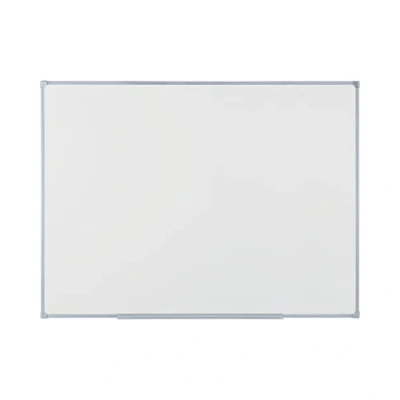 Afbeelding van BoardsPlus Economy Magnetisch Whiteboard, 88 x 58 cm, Droog Afneembaar Gelakt Stalen Oppervlak, Grijs Frame