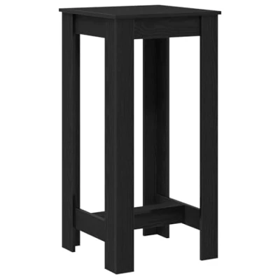Afbeelding van vidaXL Bar Tafel Zwart eiken Gefabriceerd hout 51 x 50 103.5 cm