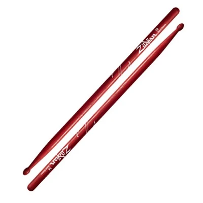 Afbeelding van Zildjian Z5AR 7A Hickory Drumsticks Nylon Tip Zwart DIP, Rood