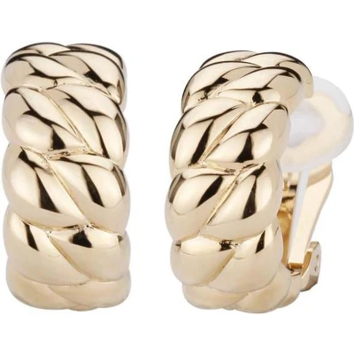 Afbeelding van Traveller Clip Oorbellen Oorclips Dames Goudkleurig Halve Oorringen 20 mm 156926