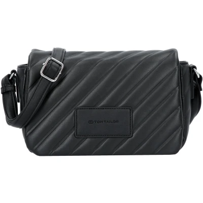 Afbeelding van TOM TAILOR schoudertas Mirela Flap Bag Top Zip Black zwart