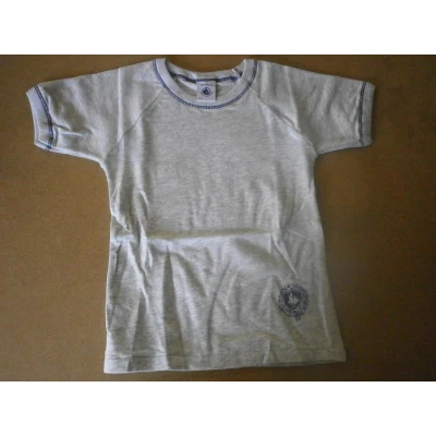Afbeelding van Petit bateau Onderhemd T shirt korte mouw Grijst 2 jaar 86