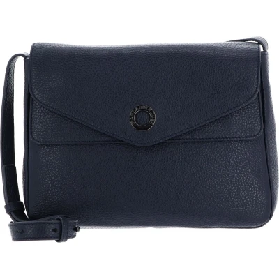 Afbeelding van MANDARINA DUCK Leren Schoudertas Mellow Leather Dressy Bag Dress Blue Donkerblauw