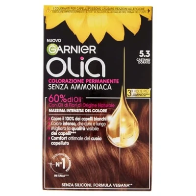 Afbeelding van Garnier Haarverf Olia 5.3 bruin goud, 1 stuk