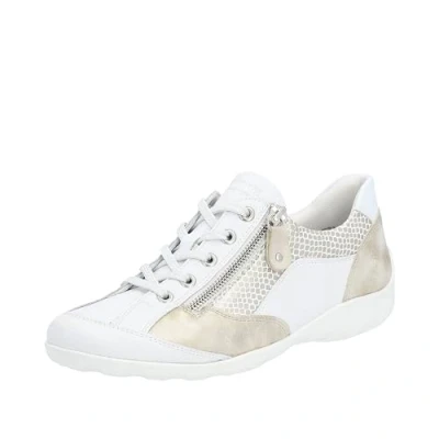 Afbeelding van Remonte Dames R3410 Sneakers, wit/schelp/wit/schelp/81, 36 EU, wit schelp 81, EU