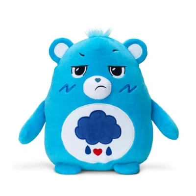 Afbeelding van Care Bears Knijpbaar brombeertje Grumpy Squishes uniek pluchen speelgoed van 25cm, verzamelbaar en zacht beertje voor kinderen, ideaal jongens meisjes vanaf 4 jaar