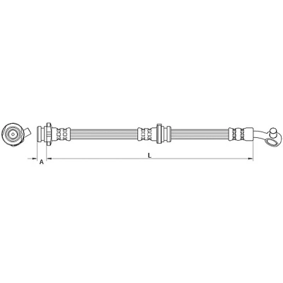 Afbeelding van METZGER 4111547 Remslang Vooras rechts 622mm M10x1mm NISSAN: Qashqai II (J11) 1.2 DIG T, 1.5 dCi, 1.6 T 2013
