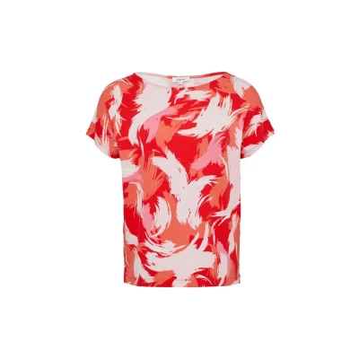 Afbeelding van s.Oliver Tshirt print, Dames, Maat: 46, Preiselbeere