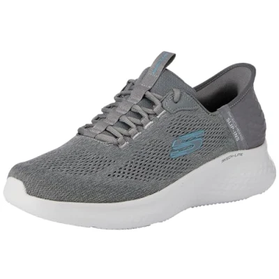 Afbeelding van Skechers Skech lite Pro heren Sneaker, Houtskool Mesh Blauwe Trim, 48.5 EU