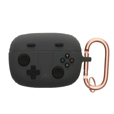 Afbeelding van kwmobile Hoes geschikt voor JBL Wave 200 TWS / Beam Siliconen cover oordopjes in zwart Gameconsole design