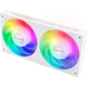 Afbeelding van Akasa VEGAS A24 Computer behuizing, Processor Ventilator 12 cm Wit 1 stuk(s)