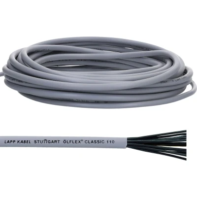 Afbeelding van 10 meter Lapp 1119902 Ölflex Classic 110 PVC stuurstroomkabel 2x1,5 mm² zonder groen gele aardgeleider I 2 aderig kabel
