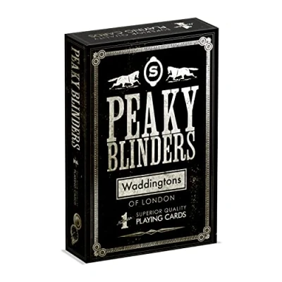 Afbeelding van Waddingtons nummer 1 Peaky Blinders speelkaartspel, betreed de wereld van Tommy Shelby en speel met Arthur, Polly, Ada, Lizzie, Michael Finn, cadeau speelgoed voor jongens, meisjes