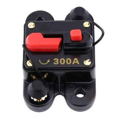 Afbeelding van FTVOGUE Automatische schakelschakelaar, terugstelzekering DC12V 24V 80 300A voor stereo sound zekeringhouder auto, marine boten (300A)