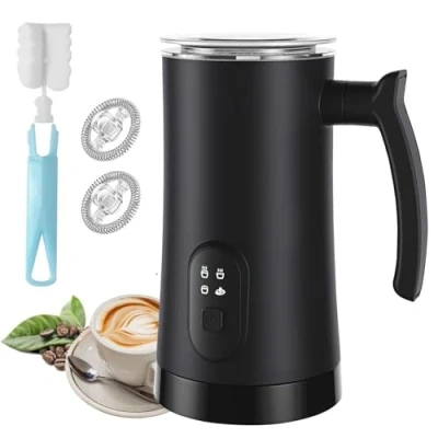 Afbeelding van Weinsamkeit melkopschuimer, 4 in 1 automatische elektrisch voor warm en koud melkschuim, stille opschuimer latte, macchiato, cappuccino