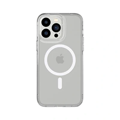 Afbeelding van tech21 iPhone 14 Pro Evo Clear Compatibel met MagSafe Krasbestendig, schokabsorberend, helder telefoonhoesje 3,7 m bescherming tegen meerdere vallen