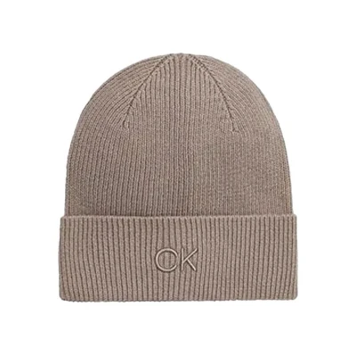 Afbeelding van Calvin Klein Embroidery Beanie Muts, Dames, Maat: One Size, Cinder