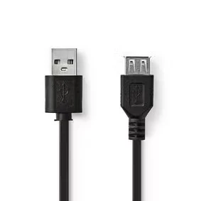 Afbeelding van USB verlengkabel 0.2 meter 2.0 (100% koper)