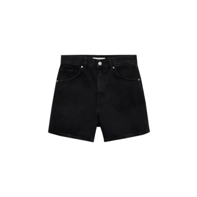Afbeelding van Mango ZOE Jeansshort, Dames, Maat: 44, Black denim