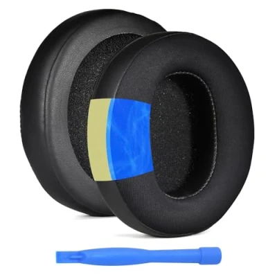 Afbeelding van MMOBIEL Oorkussens voor Razer Kraken V3 / Pro Gaming Hoofdtelefoon Ice Silk Cooling Koptelefoon Earpads Zwart