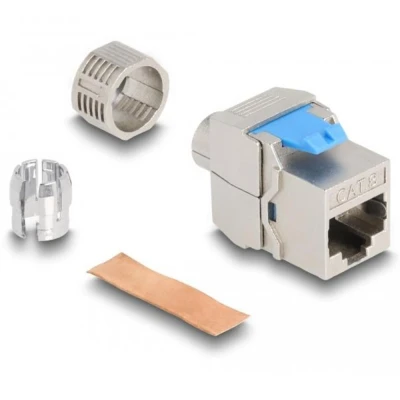 Afbeelding van Delock Keystone Modul RJ45 Buchse zu LSA Cat.8.1 werkzeugfrei