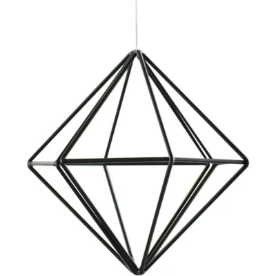 Afbeelding van Ginger Ray Zwarte metalen geometrische hangdecoratie 15 cm