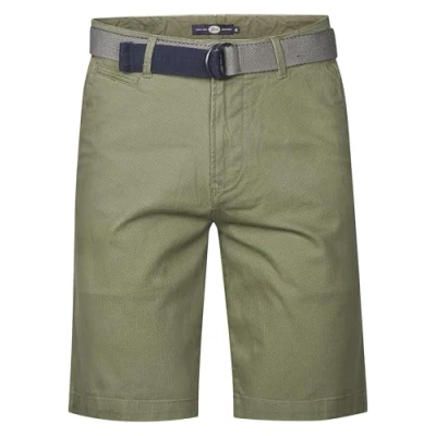 Afbeelding van Petrol Industries Heren Chino Short met Riem Crestway Groen Maat XXXL