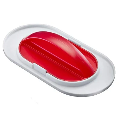 Afbeelding van Westmark Gladstrijker voor fondant/room, 2 in 1, grote en kleine spatel, kunststof, wit/rood, 30482280