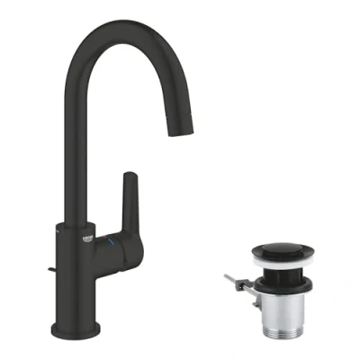 Afbeelding van Grohe start l size wastafelmengkraan waste matte black 242032432