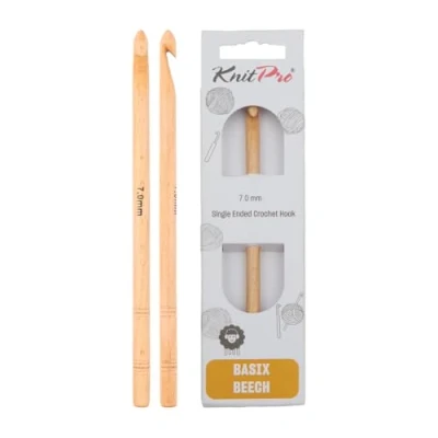 Afbeelding van Knitpro Basix (7,00 mm) berkenhaakhaak 1 Stuk