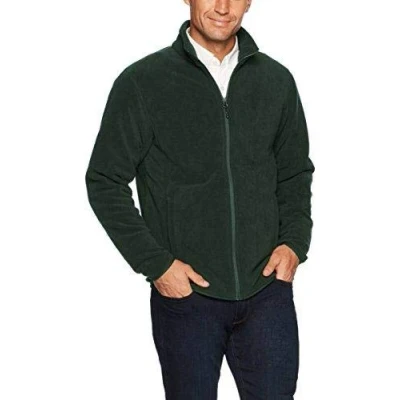Afbeelding van Amazon Essentials Men&#039;s Fleecejack met volledige ritssluiting (verkrijgbaar in grote en lange maten), Bosgroen, S